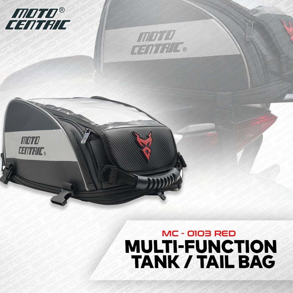 MOTOCENTRIC MC-0103 MULTI-FUNCTIONAL MOTORCYCLE TANK BAG REAR