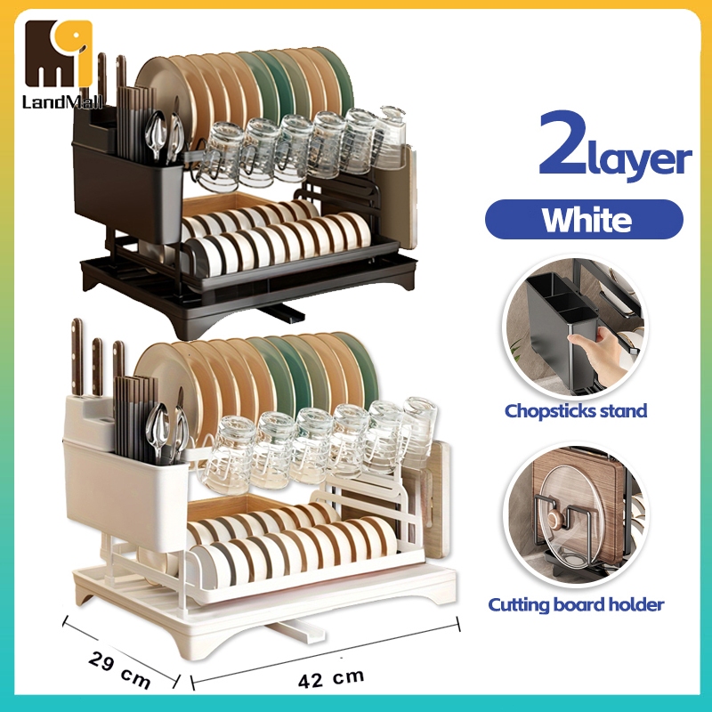 Dish Drainer Kitchen rack 304 Stainless steel dish rack kitchen cutlery ...
