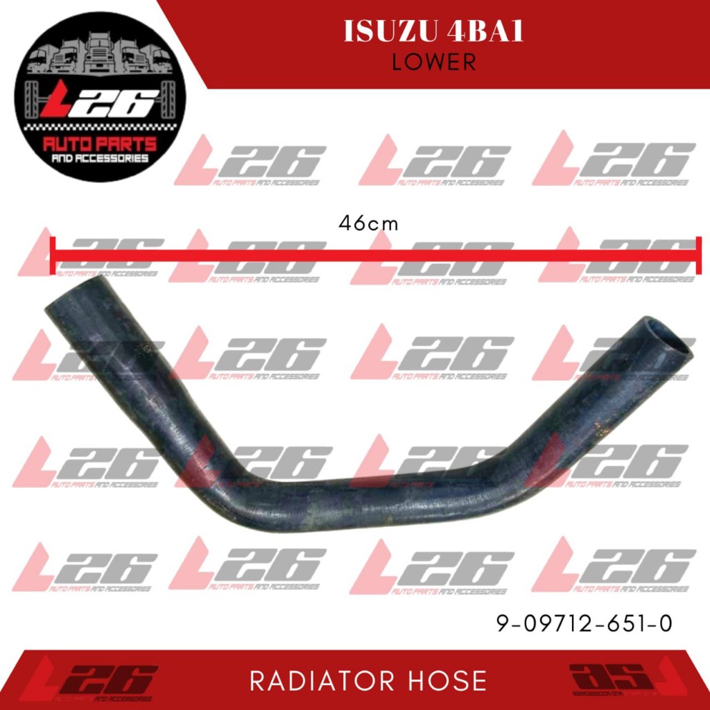 Isuzu 4BA1 RADIATOR HOSE Lower 9-09712-651-0 GSK BRAND | Shopee Philippines