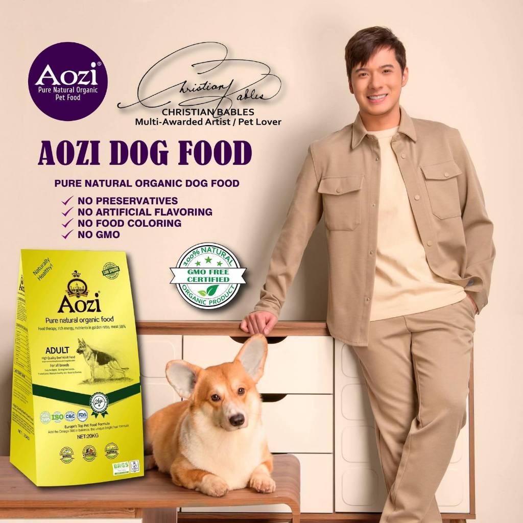Aozi Pure Natural Organic Dog Dry Food Adult Beef 20kg | Shopee Philippines