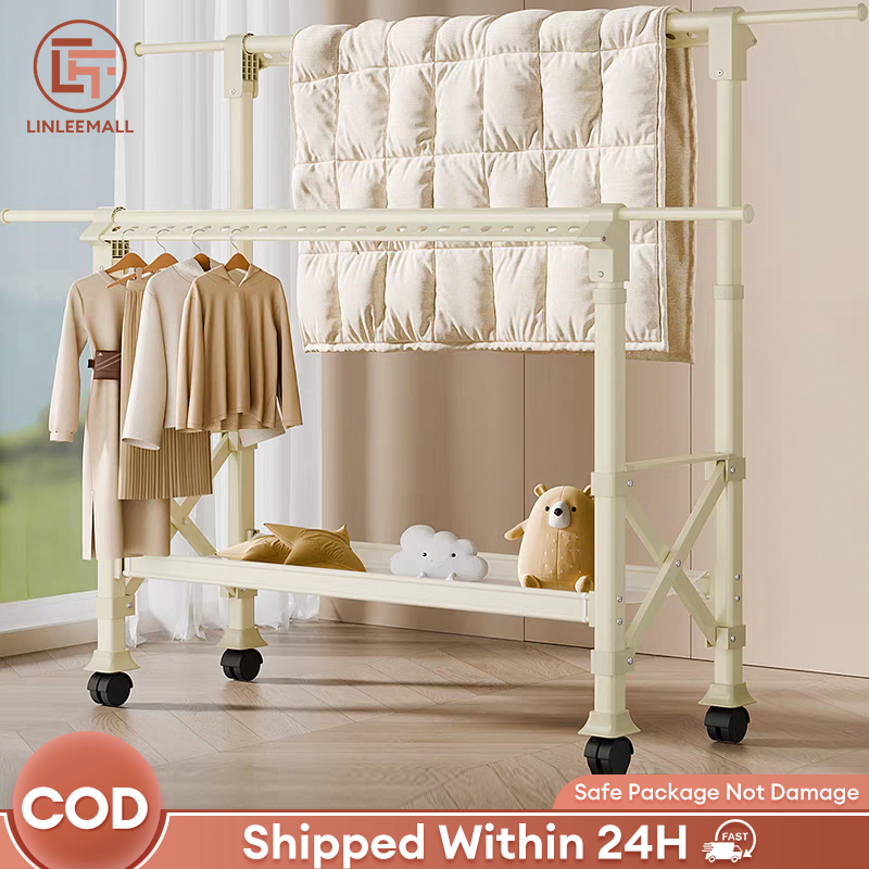 Aluminum Sampayan Retractable Rack Liftable Foldable Clothes Hanger ...