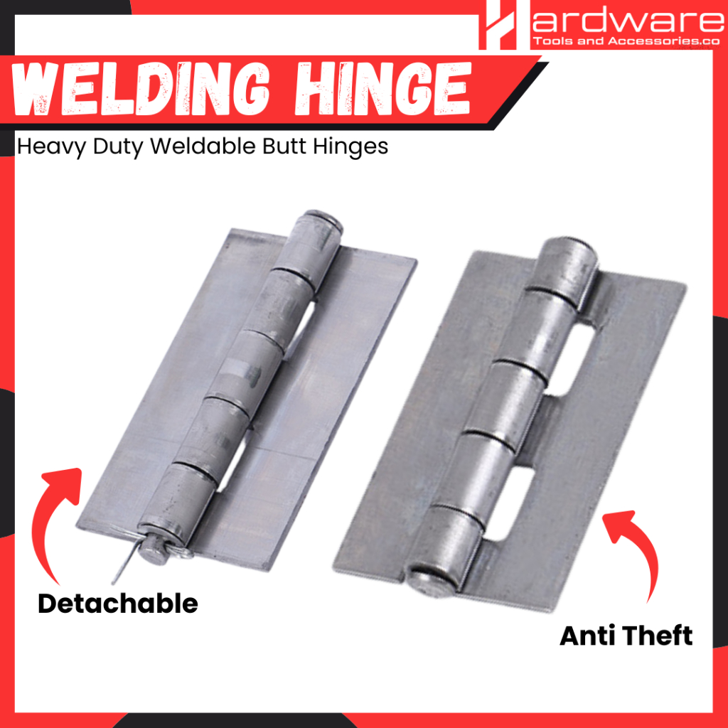 Welding Hinge Removable Hole-Less Car Pin Hinges Iron Door Anti-Theft ...
