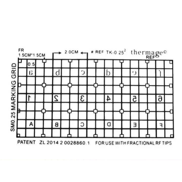 Thermage Grid Paper for RF Fractional Machine (for face and eyes ...