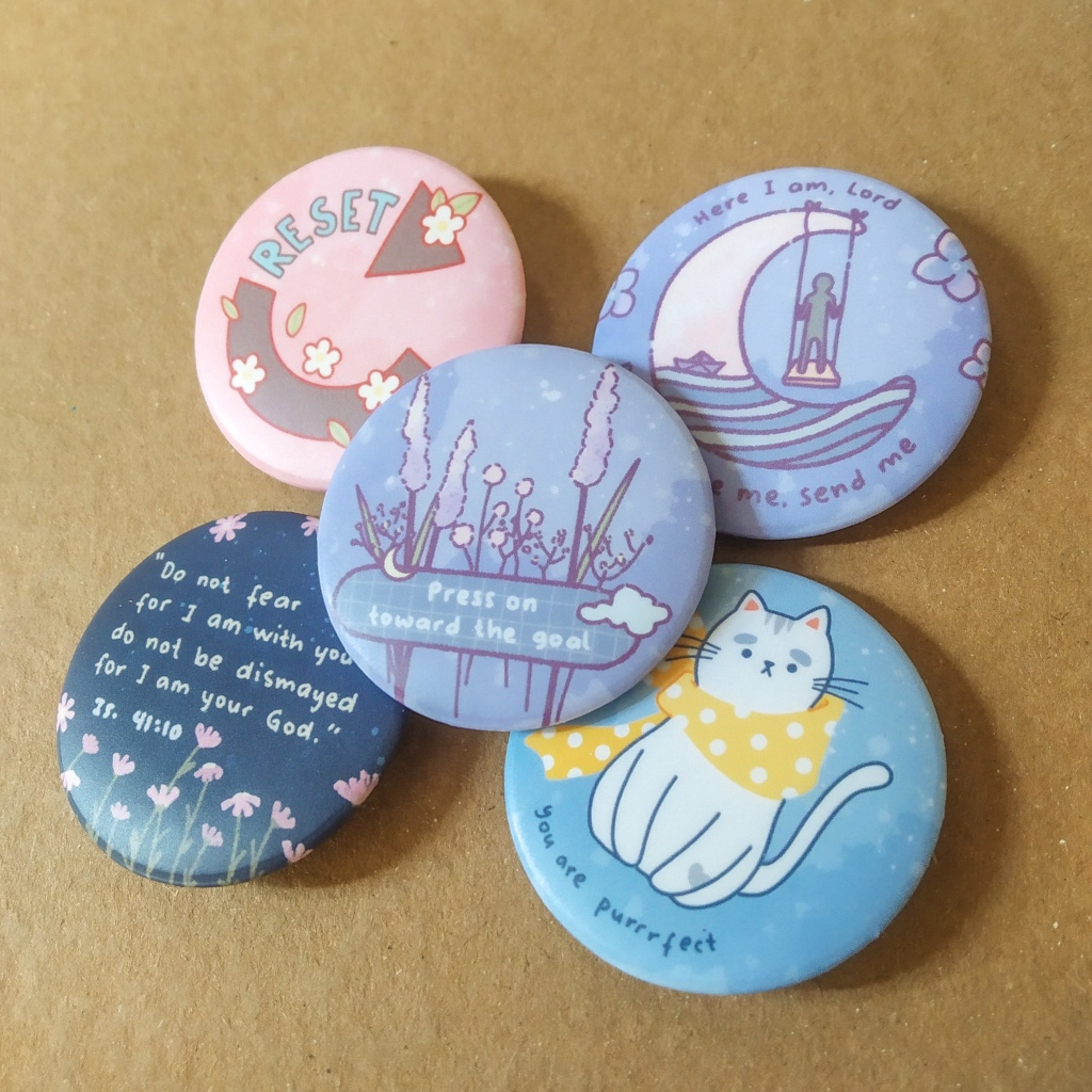 Motivational Quote | Bible Verse | Button Pin Badge | Shopee Philippines