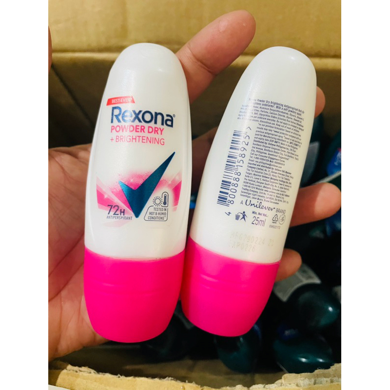 rexona powder dry + brightening 25ml (new packaging) | Shopee Philippines
