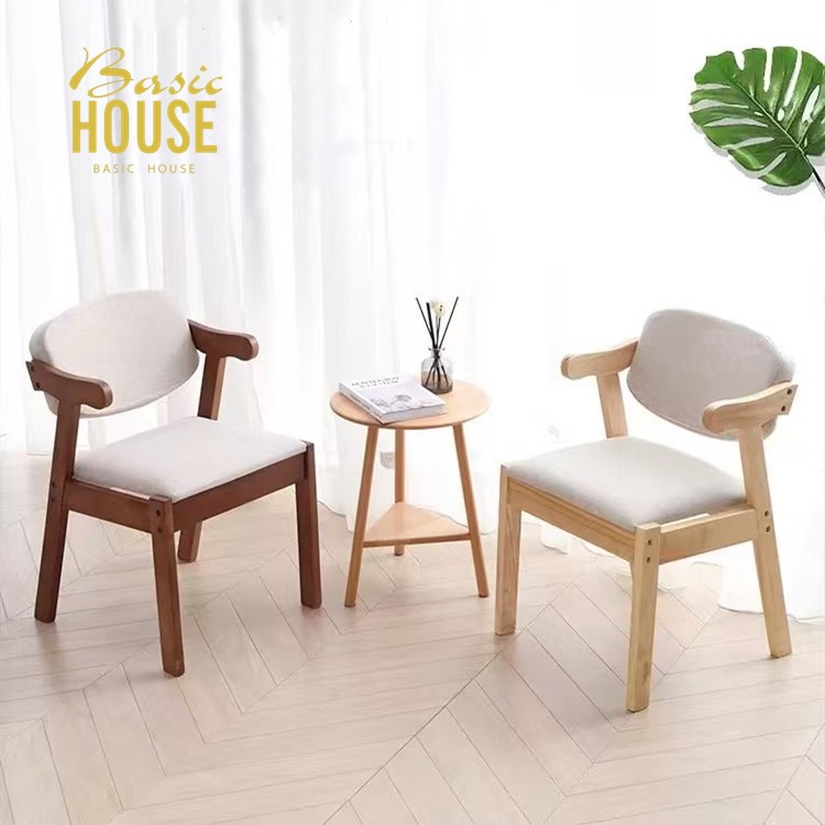 BasicHouse Solid Wood Desk Chair Z Chair Simple Dining Chair Home ...