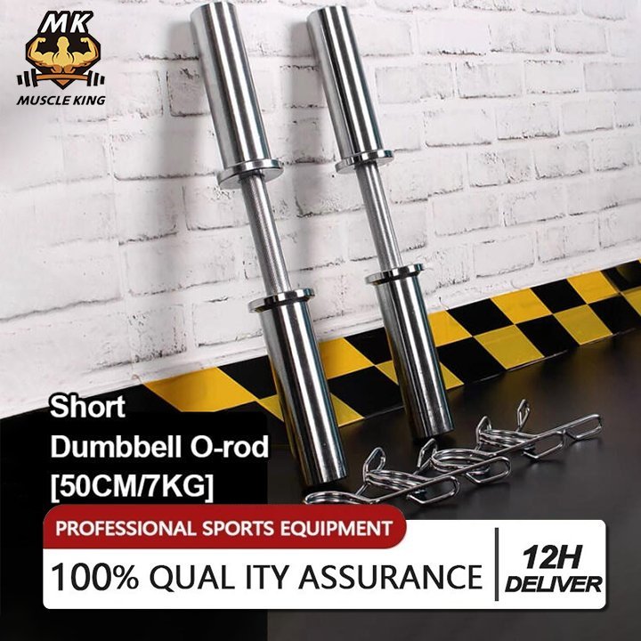 Gym special short Olympic dumbbell rod Big hole dumbbell piece 2 inches ...