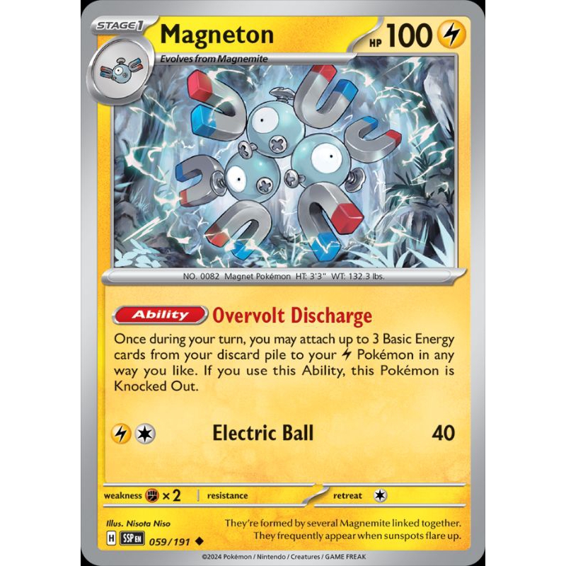 Pokemon Card, Magneton 059/191, Uncommon. (ENGLISH TYPE) | Shopee ...