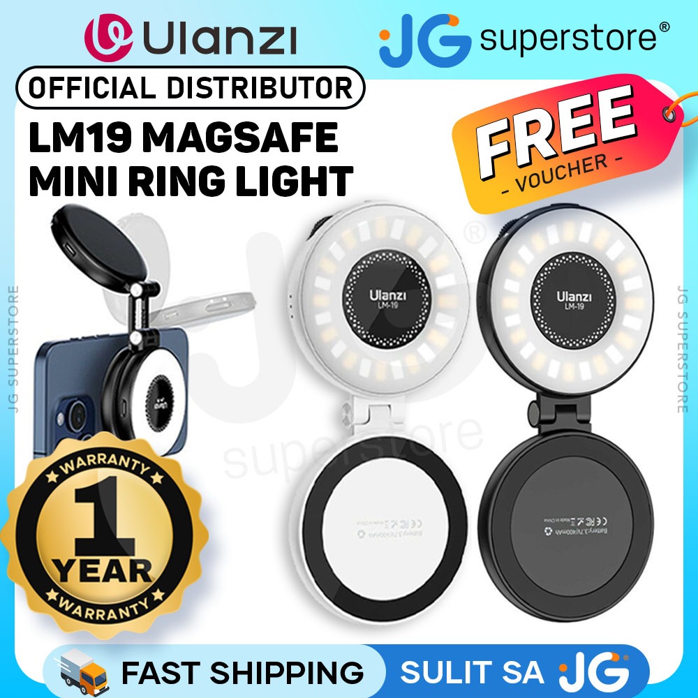 Ulanzi LM19 MagSafe LED Mini Selfie Ring Light (2800-8500K) for iPhone ...