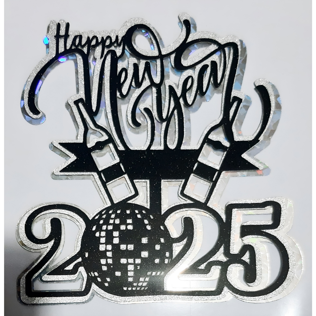 New Year 2025 Cake Topper and Cupcake Toppers SET Shopee Philippines