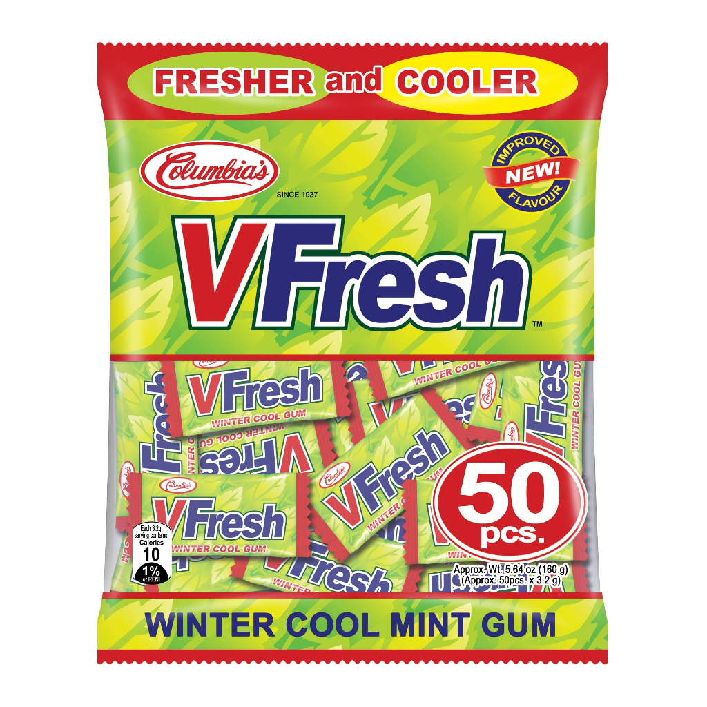 VFresh Winter Cool Min Gum 50pcs | Shopee Philippines