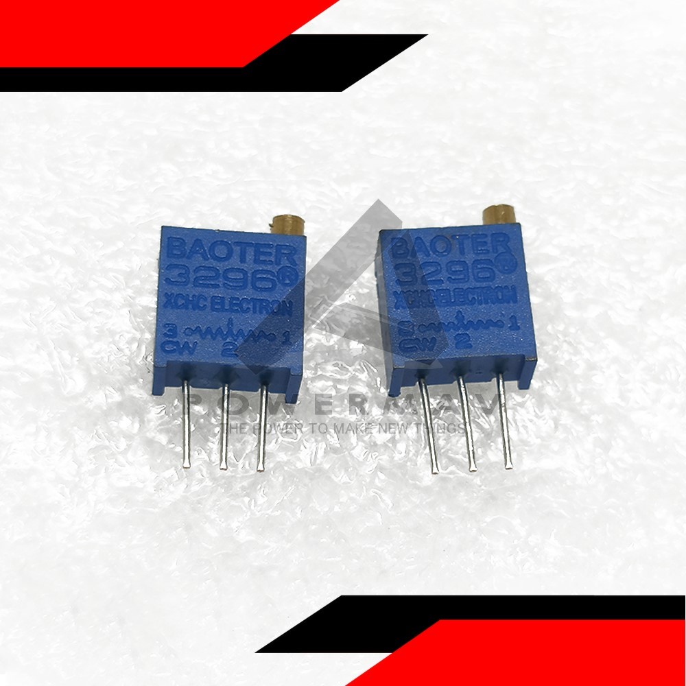 2pcs 20k potentiometer blue 3296w 3296 variable resistor Square trimpot ...