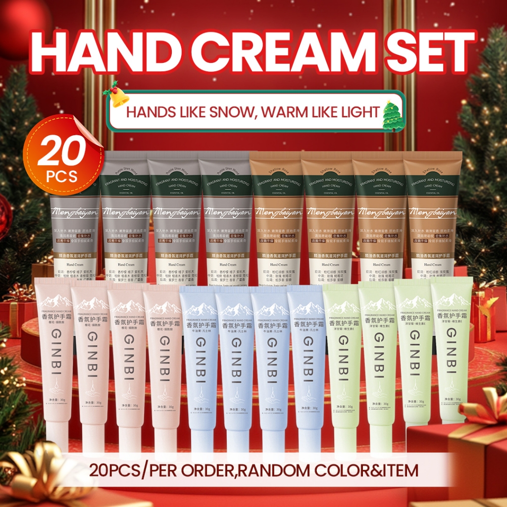 【Random scent】 10pcs Set Hand cream Moisturizing Whitening Handcream ...