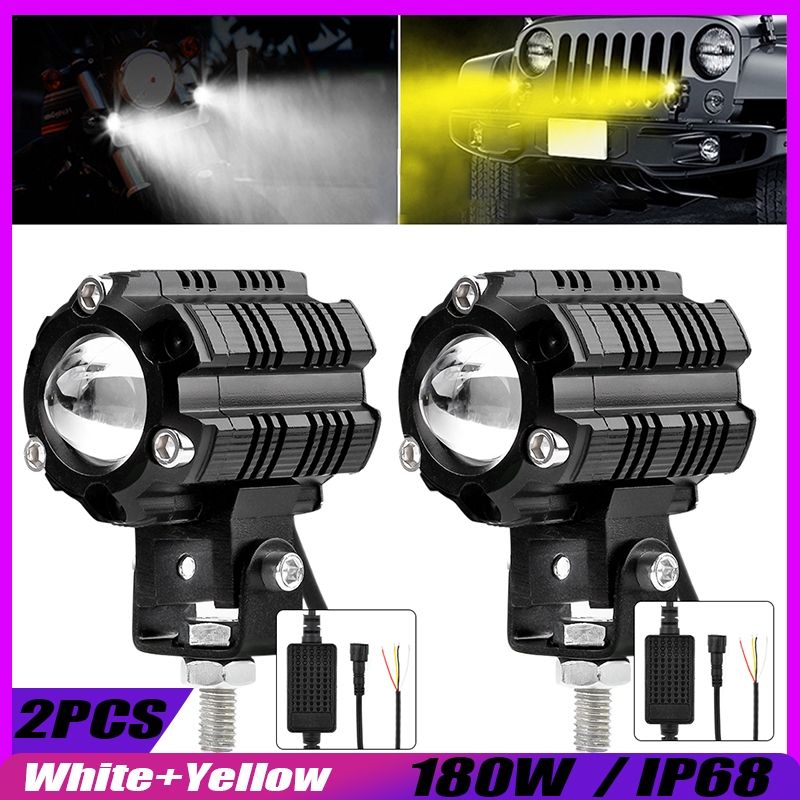 Upgraded Version Mini Driving Light for Car Motorcycle Single Spotlight ...