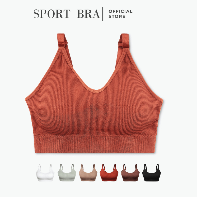 1/3 pieces sports bra with thread without steel rim | Shopee Philippines