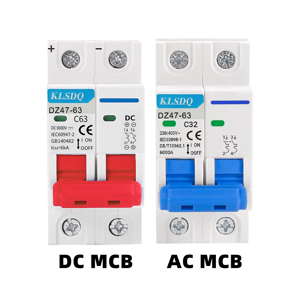 AC Circuit Breaker DC Circuit Breaker 6A 10A 16A 20A 32A 40A 50A 63A 2P ...