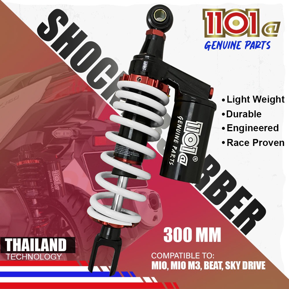 Motolab Adjustable 300MM Motorcycle Rear Shock Absorber Nitrogen ...