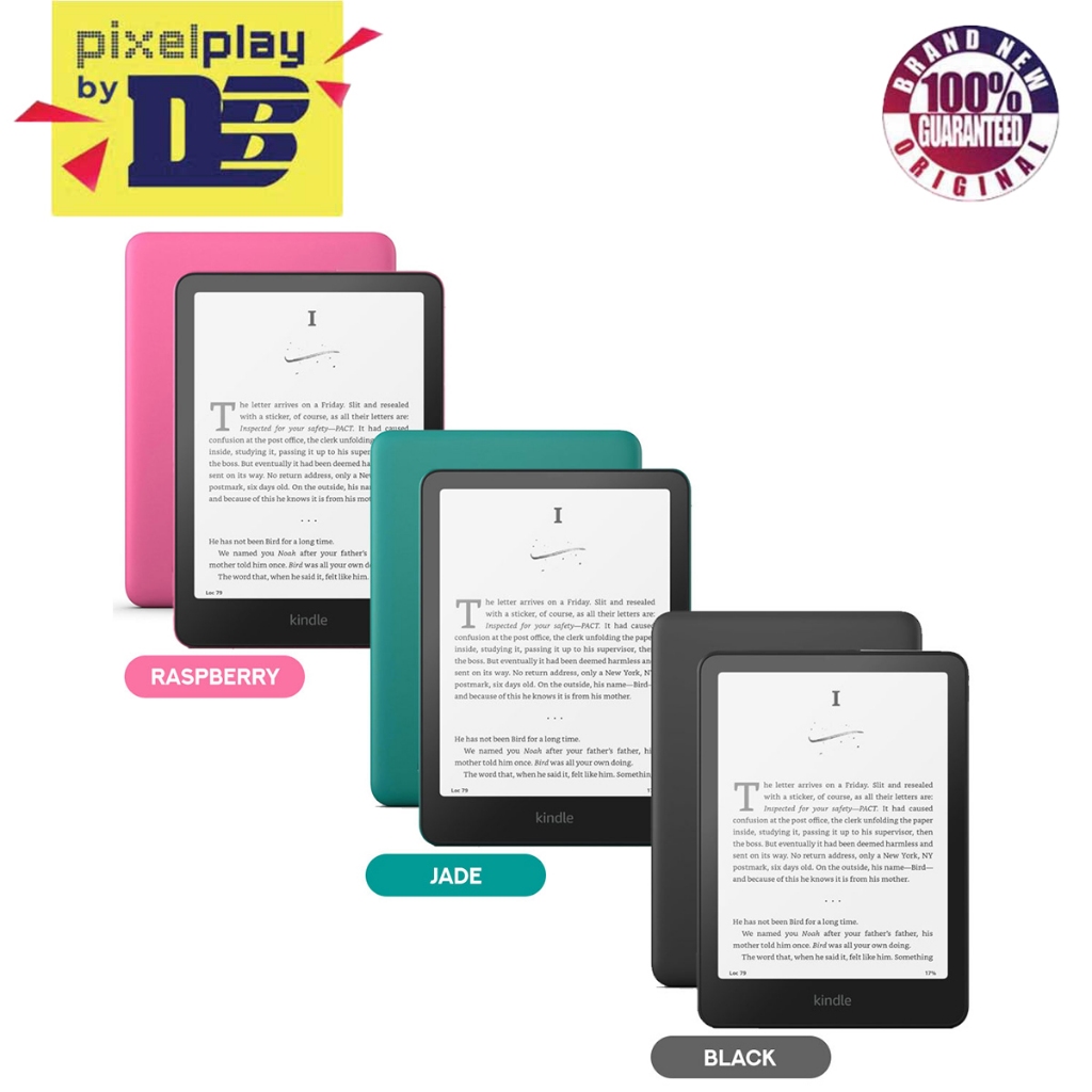 Amazon Kindle Paperwhite 12th Gen 16GB (Raspberry, Jade, Black ...