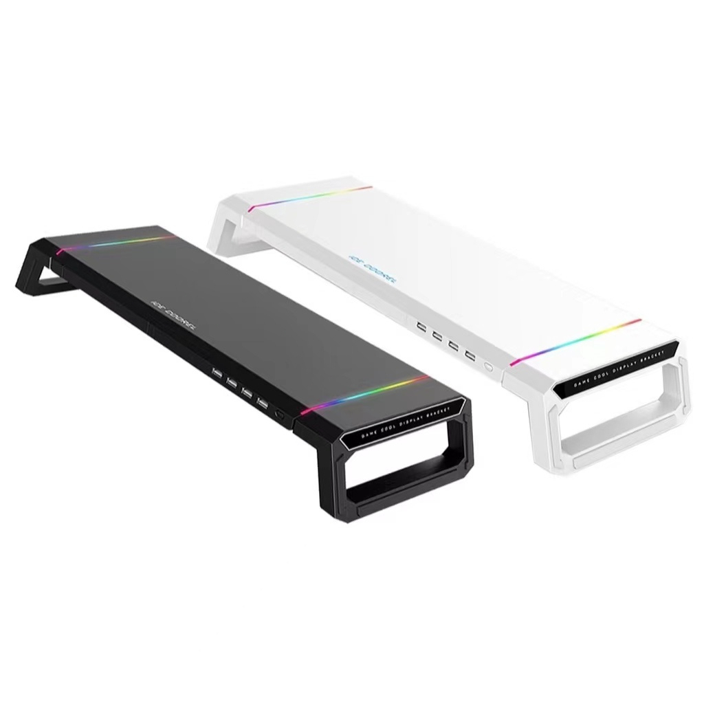 Gigaware Ice Coorel T1 RGB Desktop Monitor Riser Multifunction Foldable ...