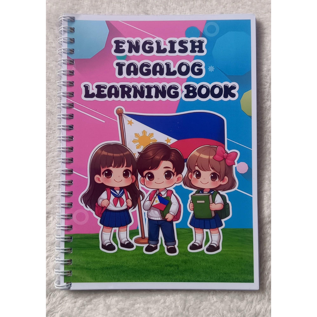 English Tagalog Learning Book - notebook size - 105 pages | Shopee ...
