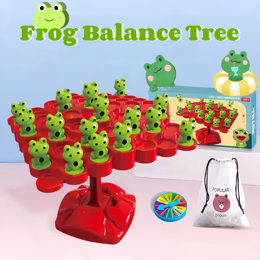 COCOA Math Toy Frog Balance Tree Educational Parent-child Interaction ...