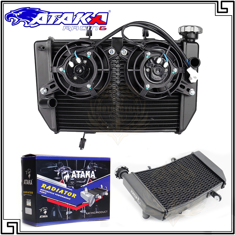 ATAKA Double Fan Radiator Cooling Water Tank Assy Sniper150 Motorcycle ...