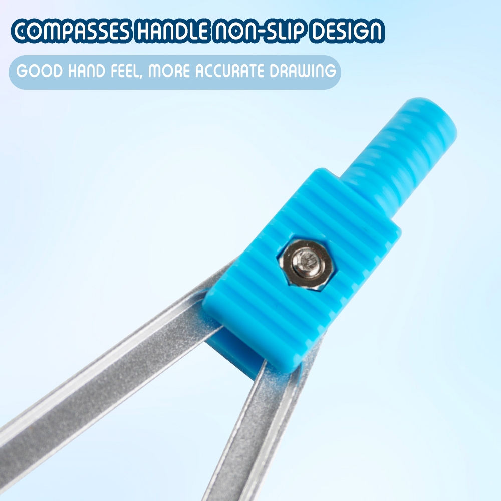 FCI Metal Compass with Pencil Math Circle Exam Drafting Compasses ...