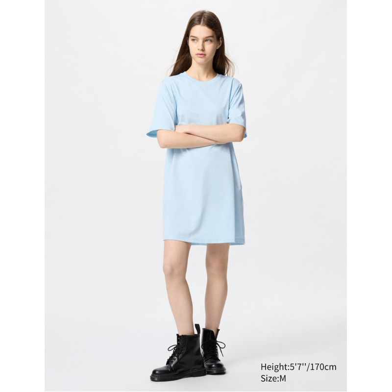 airism cotton short sleeve mini dress   BRAND NEW!!! UNIQLO 100% Authentic AIRism Cotton Short Sleeve Mini  Dress Casual Formal Wear Bes