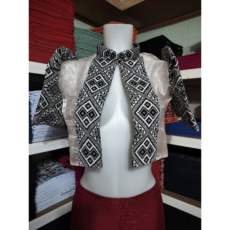 FILIPIÑANA BOLERO WITH ETNIK DESIGN | Shopee Philippines