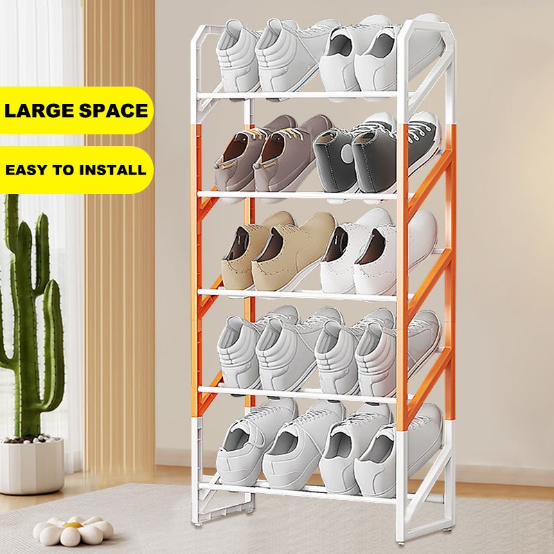 Multi-layer shoe rack two-color shoe rack simple multi-functional ...