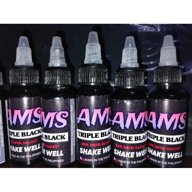 AMS TRIPLE BLACK INK | Shopee Philippines