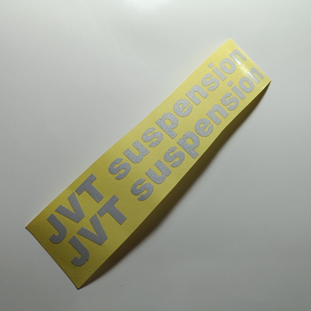 JVT SUSPENSION 2 PCS STICKER DECAL FOR FRONT SHOCK 3 STICKER OPTION ...