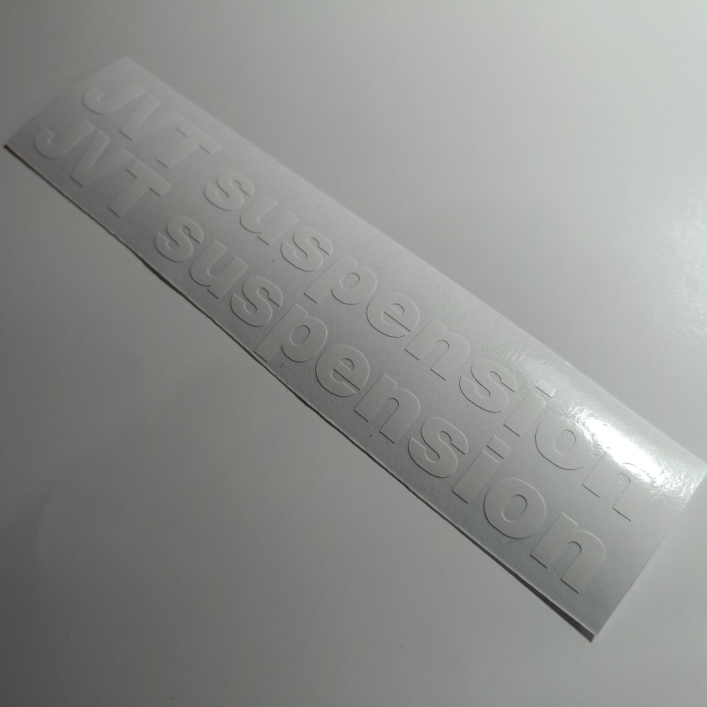 JVT SUSPENSION 2 PCS STICKER DECAL FOR FRONT SHOCK 3 STICKER OPTION ...