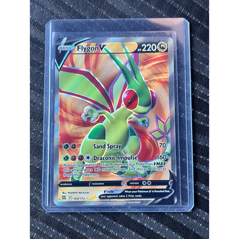 Flygon V - 164/172 - Pokemon TCG - Full Art Ultra Rare Sword & Shield ...
