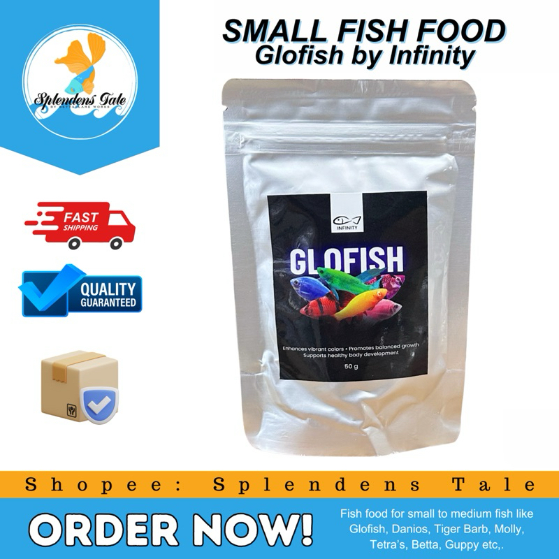 Glofish Infinity Small Aquarium Fish Food for Ornamental Tropical ...