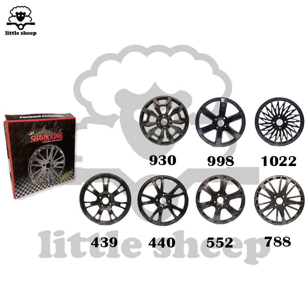 Little Sheep Motorcycle Tricycle Side Wheel Mags/Rims 17 Inches Carbon ...
