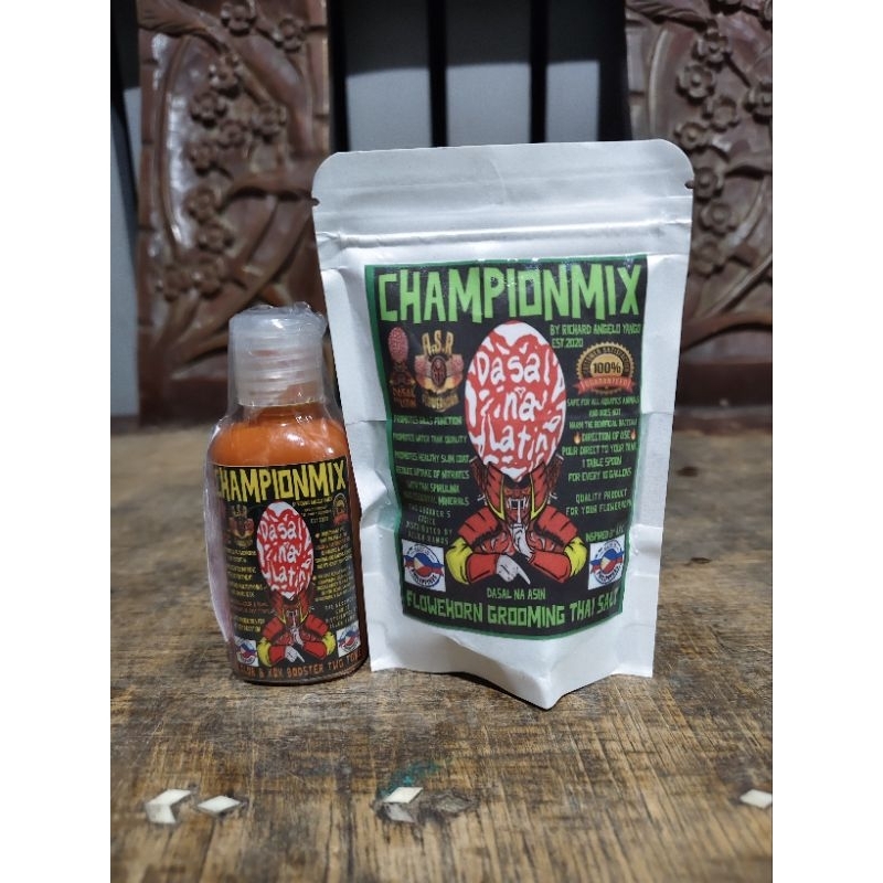 CHAMPION MIX FLOWERHORN COLOR ENHANCER Fish Vitamins with Probiotics ...