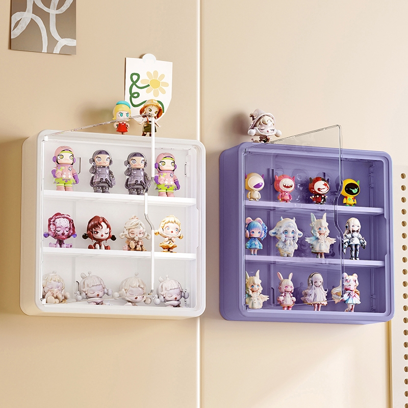 Acrylic Display Rack Wall Mounted Blind Box Storage Display Shelf Multi ...