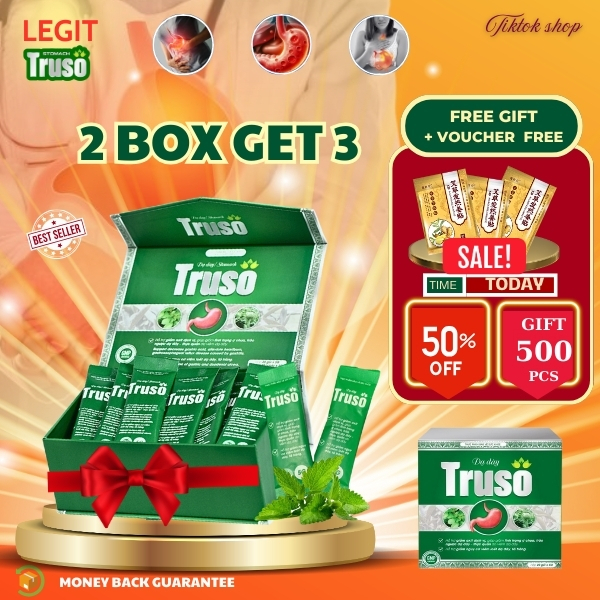 [ 2 BOX GET 3 ] Truso stomach Herbal tea Acid reflux, bloating ...