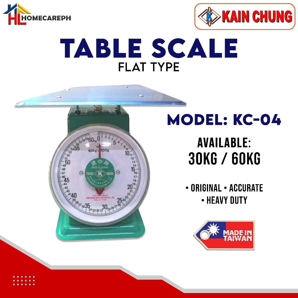 Kain Chung Table Scale Flat Type KC-04 30kg / 60kg | Shopee Philippines