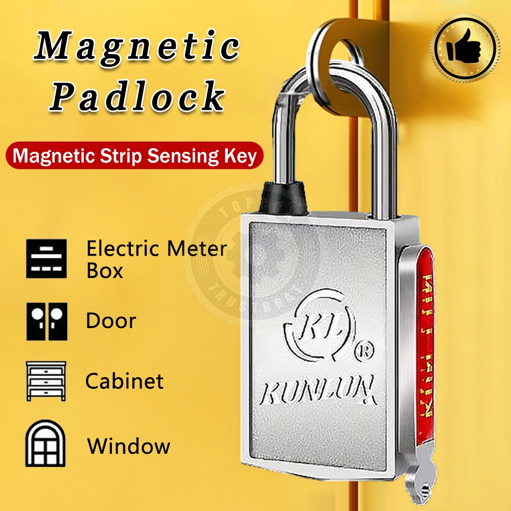 Topcon Magnetic Padlock Anti-theft Technology Anti-rust Lock ...