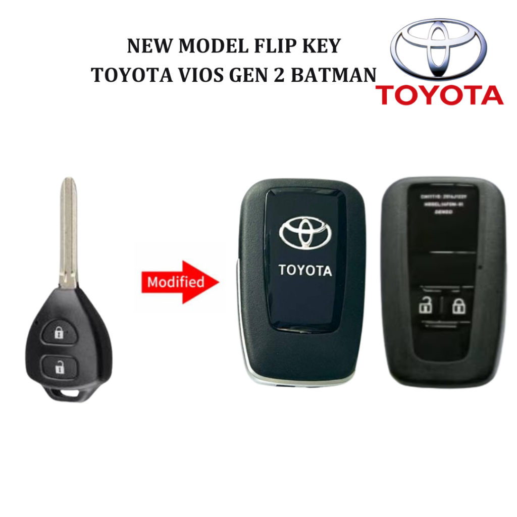 NEW MODEL TOYOTA VIOS GEN 2 FLIP KEY | Shopee Philippines