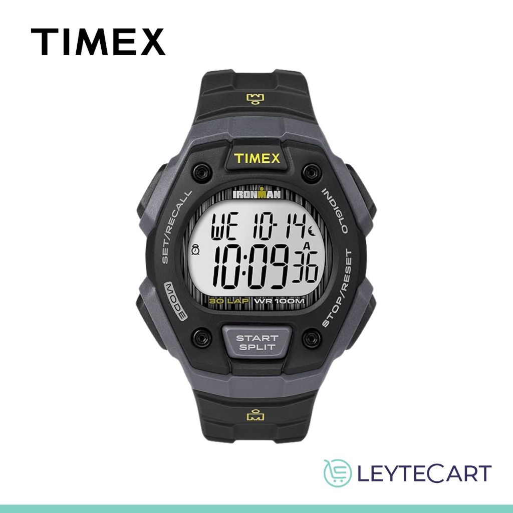 OROLOGIO VINTAGE ANNI '90 Timex Ironman Triathlon Verde Digitale 8 Lap