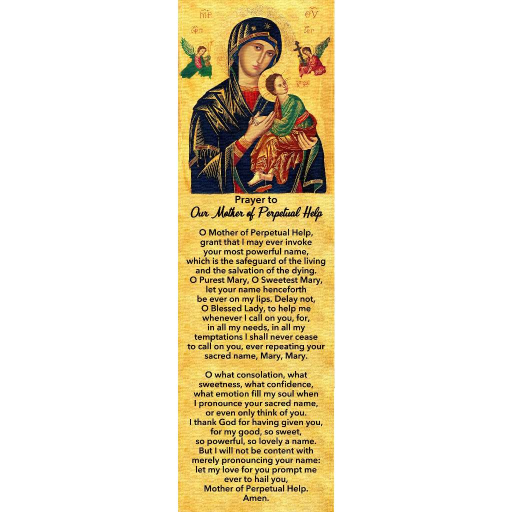 BOOKMARK - PRAYER TO OUR MOTHER PERPETUAL HELP DESIGN #1 (7 X 23 CM ...