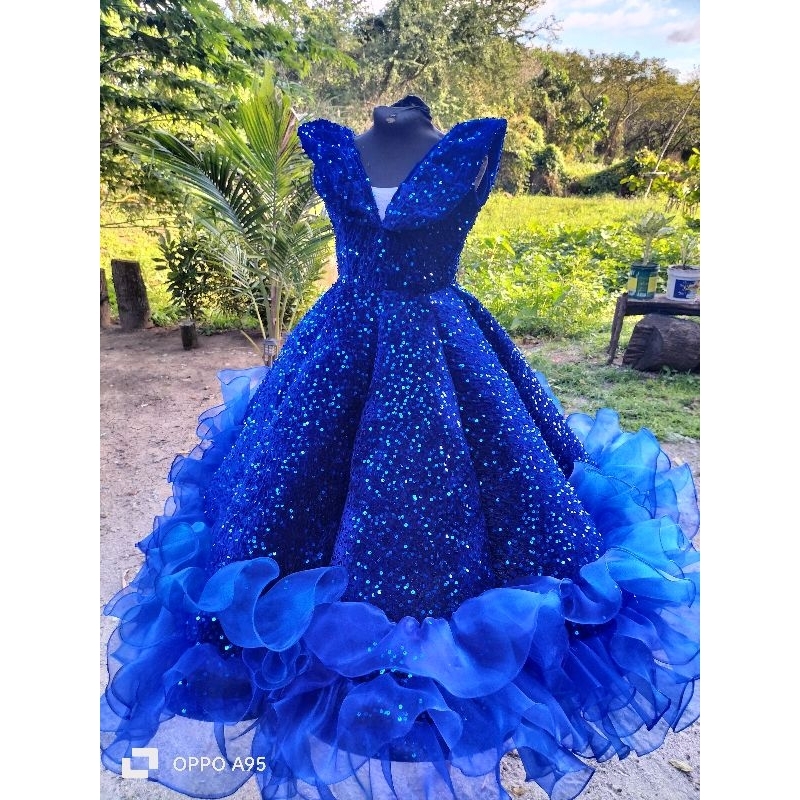 blue umbrella dress Amarra 89072