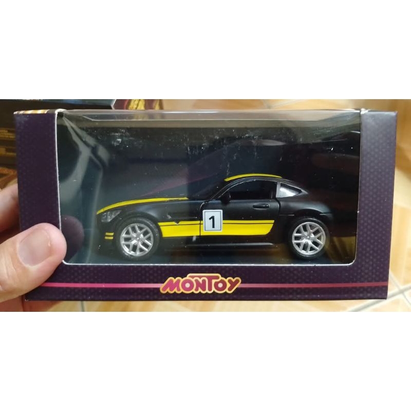 MONTOY Mercedes Benz AMG GTR Model Die-Cast Sports Car with door opens ...