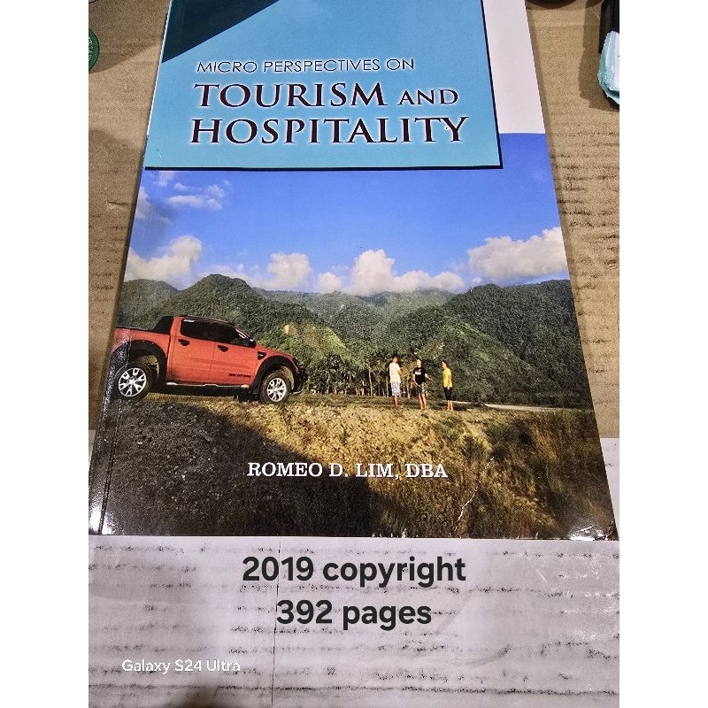 Micro Perspective on Tourism and Hospitality By. Romeo D. Lim | Shopee ...