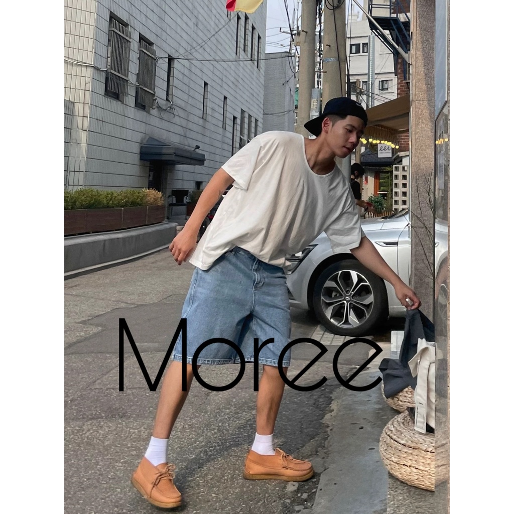 MOREE Fashion Quality Men Slant Pocket Summer Loose Straight Leg Denim ...
