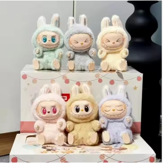 LABUBU DOLL V2 MACARON LABUBU DOLL VINYL FACE HAVE A SEAT VER. | Shopee ...