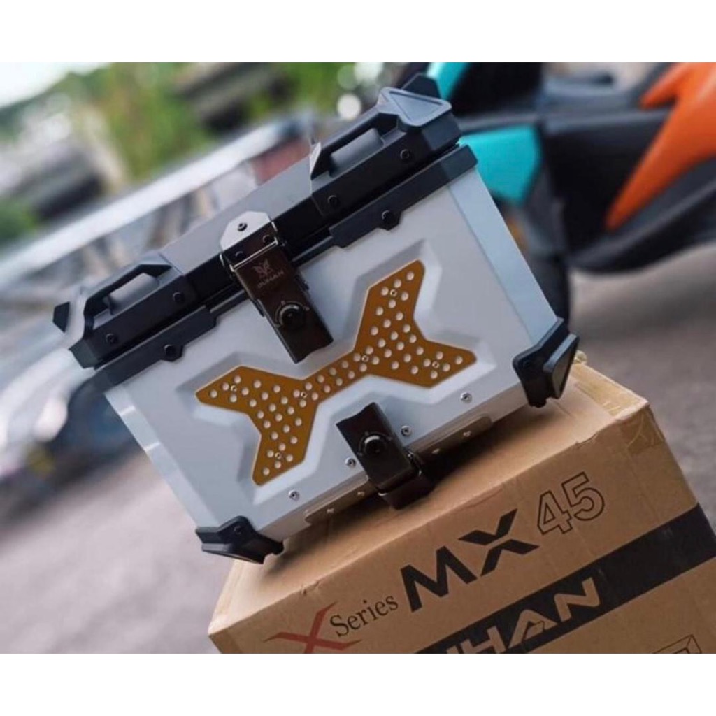 Brand New Duhan 45 Liters Alloy Top Box ( With BackRest) | Shopee ...